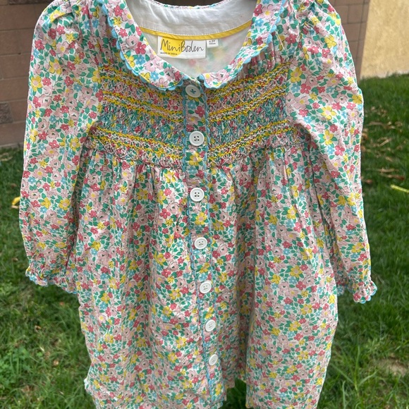 Mini Boden Multicolor Floral Dress - Picture 6 of 9